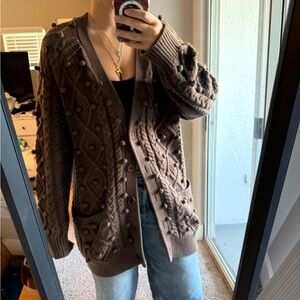 Aritzia Alps chunky cardigan